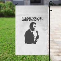 Patriotic Freedom Charlie Kirk Legacy Garden Flag It’s OK to Love Your Country - Wonder Print Shop