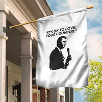 Patriotic Freedom Charlie Kirk Legacy Garden Flag It’s OK to Love Your Country - Wonder Print Shop