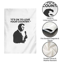 Patriotic Freedom Charlie Kirk Legacy Garden Flag It’s OK to Love Your Country - Wonder Print Shop
