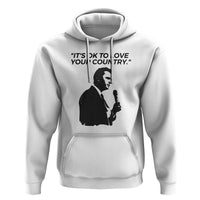 Patriotic Freedom Charlie Kirk Legacy Hoodie It’s OK to Love Your Country - Wonder Print Shop