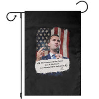 Patriotic Charlie Kirk Legacy Garden Flag The Greatness of America Power of the People - Wonder Print Shop