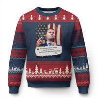 Patriotic Charlie Kirk Legacy Ugly Christmas Sweater The Greatness of America Power of the People - Wonder Print Shop