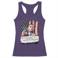 Patriotic Charlie Kirk Legacy Racerback Tank Top The Greatness of America Power of the People - Wonder Print Shop