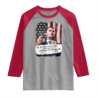 Patriotic Charlie Kirk Legacy Raglan Shirt The Greatness of America Power of the People - Wonder Print Shop