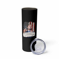 Patriotic Charlie Kirk Legacy Skinny Tumbler The Greatness of America Power of the People - Wonder Print Shop