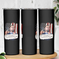 Patriotic Charlie Kirk Legacy Skinny Tumbler The Greatness of America Power of the People - Wonder Print Shop