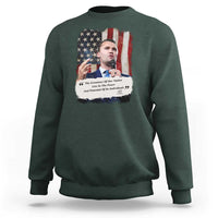 Patriotic Charlie Kirk Legacy Sweatshirt The Greatness of America Power of the People - Wonder Print Shop