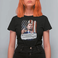 Patriotic Charlie Kirk Legacy T Shirt For Women The Greatness of America Power of the People - Wonder Print Shop