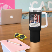 Patriotic Charlie Kirk Legacy Tumbler With Handle The Greatness of America Power of the People - Wonder Print Shop