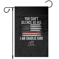 I Am Charlie Kirk Garden Flag You Can’t Silence Us All Patriotic American Flag - Wonder Print Shop