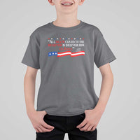 Patriotic Christian Faith T Shirt For Kid All Death Can Do Is Deliver Him to Jesus - Wonder Print Shop