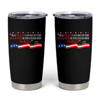 Patriotic Christian Faith Tumbler Cup All Death Can Do Is Deliver Him to Jesus - Wonder Print Shop