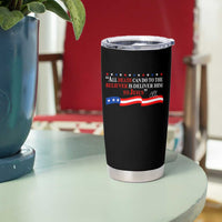 Patriotic Christian Faith Tumbler Cup All Death Can Do Is Deliver Him to Jesus - Wonder Print Shop
