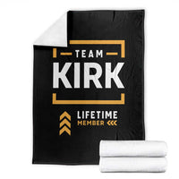 Team Kirk Lifetime Member Throw Blanket American True Patriot Support - Wonder Print Shop