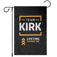 Team Kirk Lifetime Member Garden Flag American True Patriot Support - Wonder Print Shop