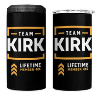 Team Kirk Lifetime Member 4 in 1 Can Cooler Tumbler American True Patriot Support - Wonder Print Shop