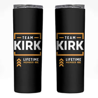 Team Kirk Lifetime Member Skinny Tumbler American True Patriot Support - Wonder Print Shop