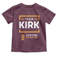 Team Kirk Lifetime Member Toddler T Shirt American True Patriot Support - Wonder Print Shop