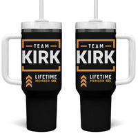 Team Kirk Lifetime Member Tumbler With Handle American True Patriot Support - Wonder Print Shop