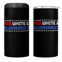 Red White and Blueberries 4 in 1 Can Cooler Tumbler Patriotic Tribute Memorial - Wonder Print Shop