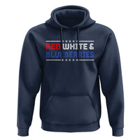 Red White and Blueberries Hoodie Patriotic Tribute Memorial - Wonder Print Shop
