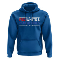 Red White and Blueberries Hoodie Patriotic Tribute Memorial - Wonder Print Shop