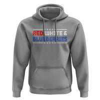 Red White and Blueberries Hoodie Patriotic Tribute Memorial - Wonder Print Shop