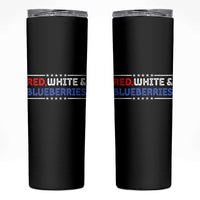 Red White and Blueberries Skinny Tumbler Patriotic Tribute Memorial - Wonder Print Shop