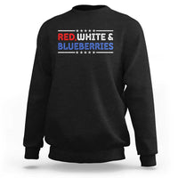 Red White and Blueberries Sweatshirt Patriotic Tribute Memorial - Wonder Print Shop