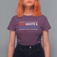 Red White and Blueberries T Shirt For Women Patriotic Tribute Memorial - Wonder Print Shop