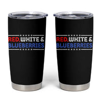 Red White and Blueberries Tumbler Cup Patriotic Tribute Memorial - Wonder Print Shop