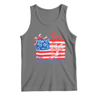Red White and Blueberries Tank Top Patriotic Vintage American Flag Coquette Bow - Wonder Print Shop
