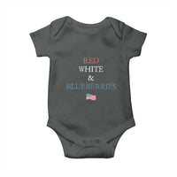 Red White and Blueberries Baby Onesie Vintage American Flag Patriotic - Wonder Print Shop