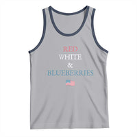 Red White and Blueberries Tank Top Vintage American Flag Patriotic - Wonder Print Shop