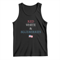 Red White and Blueberries Tank Top Vintage American Flag Patriotic - Wonder Print Shop