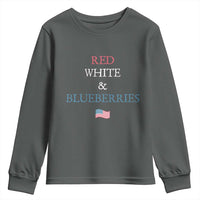 Red White and Blueberries Youth Sweatshirt Vintage American Flag Patriotic - Wonder Print Shop
