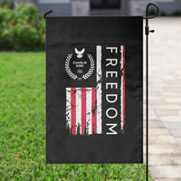 Freedom Charlie Kirk Tribute Garden Flag Patriotic Legacy Eagle Distressed American Flag - Wonder Print Shop