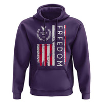 Freedom Charlie Kirk Tribute Hoodie Patriotic Legacy Eagle Distressed American Flag - Wonder Print Shop