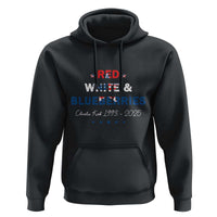 Red White and Blueberries Hoodie Charlie Kirk 1993 2025 Patriotic Memorial - Wonder Print Shop