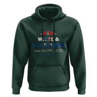 Red White and Blueberries Hoodie Charlie Kirk 1993 2025 Patriotic Memorial - Wonder Print Shop