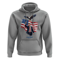Charlie Kirk Tribute Hoodie A True Patriot American Flag Patriotic Eagle - Wonder Print Shop