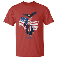 Charlie Kirk Tribute T Shirt A True Patriot American Flag Patriotic Eagle - Wonder Print Shop