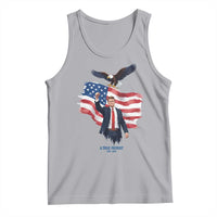 Charlie Kirk Tribute Tank Top A True Patriot American Flag Patriotic Eagle - Wonder Print Shop