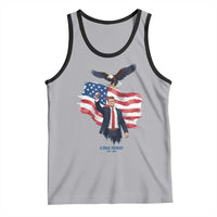 Charlie Kirk Tribute Tank Top A True Patriot American Flag Patriotic Eagle - Wonder Print Shop