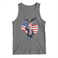 Charlie Kirk Tribute Tank Top A True Patriot American Flag Patriotic Eagle - Wonder Print Shop