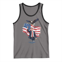 Charlie Kirk Tribute Tank Top A True Patriot American Flag Patriotic Eagle - Wonder Print Shop