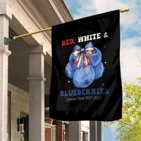 Red White and Blueberries Garden Flag Charlie Kirk Tribute 1993 2025 Memorial - Wonder Print Shop
