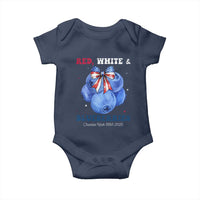 Red White and Blueberries Baby Onesie Charlie Kirk Tribute 1993 2025 Memorial - Wonder Print Shop