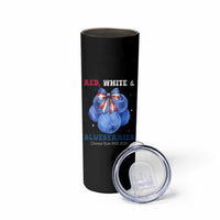 Red White and Blueberries Skinny Tumbler Charlie Kirk Tribute 1993 2025 Memorial - Wonder Print Shop