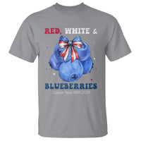 Red White and Blueberries T Shirt Charlie Kirk Tribute 1993 2025 Memorial - Wonder Print Shop